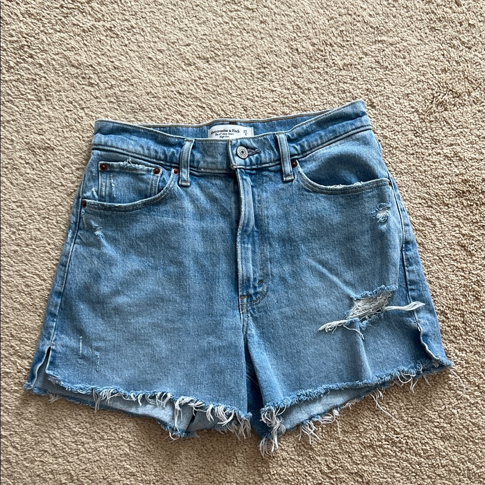 Abercrombie & Fitch Light Blue Jean Shorts